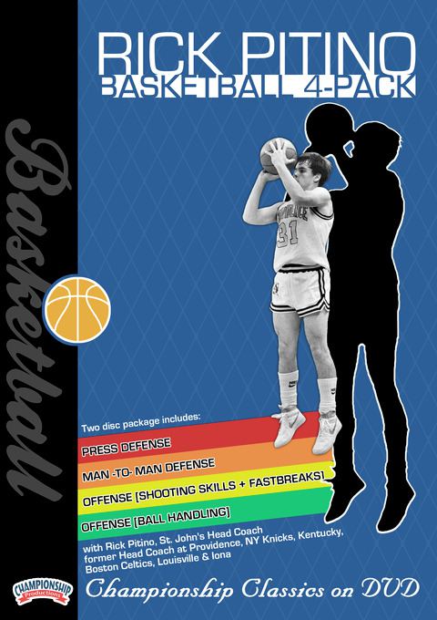 Rick Pitino's 4-Pack: Ball Handling, Shooting Skills, Fast Breaks, Man-to-Man D & Press Defense!                                