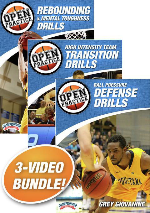 Defend, Rebound and Run Open Practice Basketball 3-Pack                                                                         