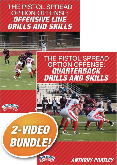 The Pistol Spread Option Offense Drills 2-Pack                                                                                  