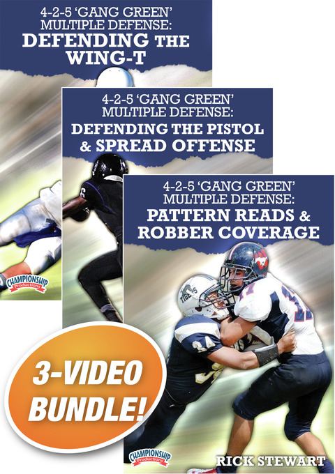 Rick Stewart's 4-2-5 Multiple Defense 3-Pack                                                                                    
