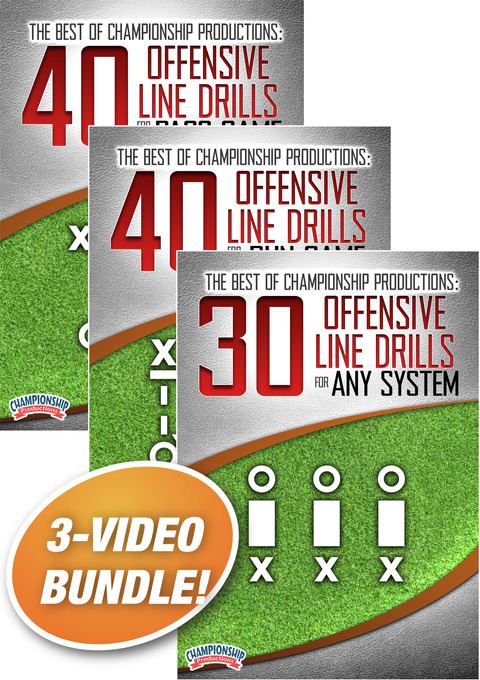 The Best of Championship Productions: Offensive Line Drills 3-Pack                                                              