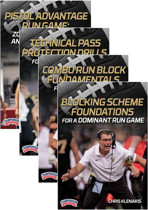 Chris Klenakis: Offensive Line & Pistol Advantage 4-Pack                                                                        