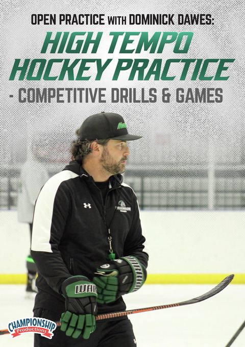 Open Practice with Dominick Dawes: High Tempo Hockey Practice - Competitive Drills & Games                                      
