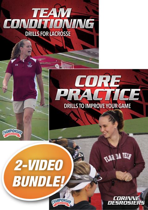 Corinne Desrosiers Practice Drills for Lacrosse 2-Pack                                                                          