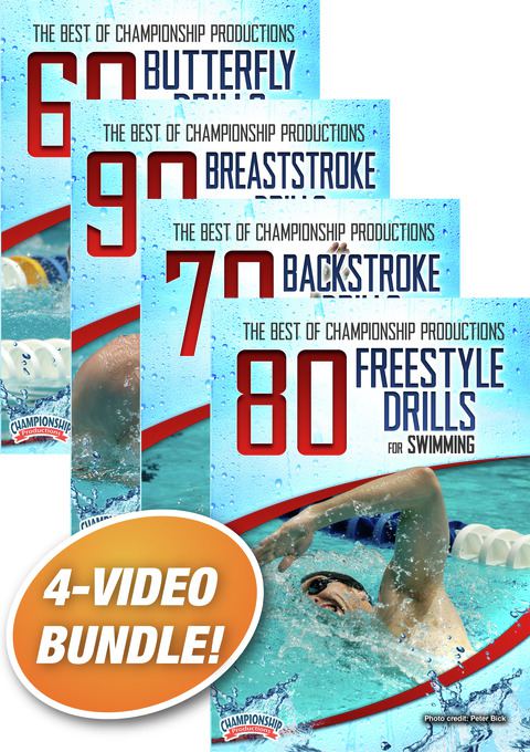 Best of Championship Swimming 4-Pack: 300 Drills for All Strokes                                                                