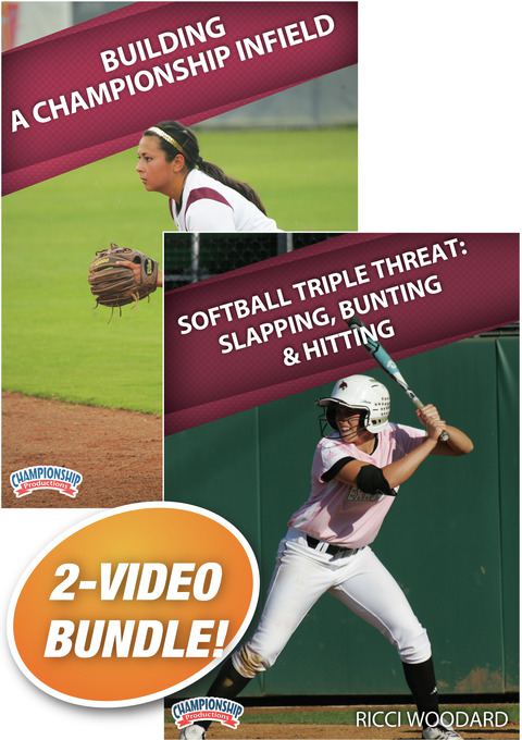 Ricci Woodard's Hitting and Fielding for Softball 2-pack                                                                        