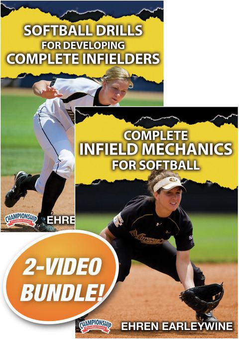 Infield Mechanics and Drills for Softball 2-Pack                                                                                