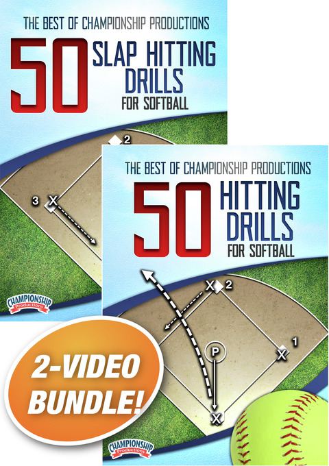 The Best of Championship Productions:100 Hitting Drills for Softball 2-Pack                                                     