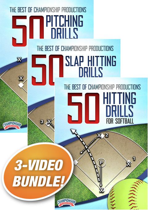 The Best of Championship Productions 3-Pack: 150 Drills for Softball                                                            