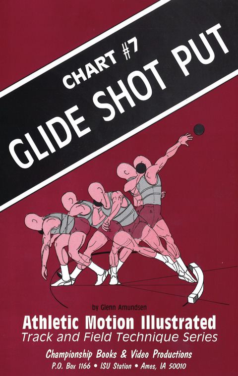 Glide Shot Put: Illustrated Technique Poster                                                                                    