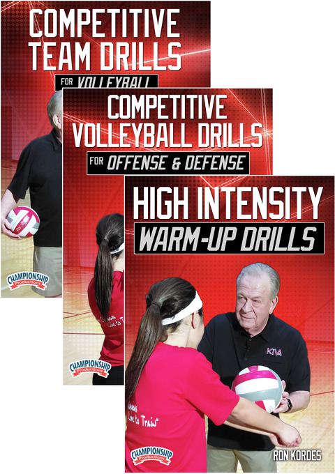 Competitive Volleyball Drills 3-Pack                                                                                            