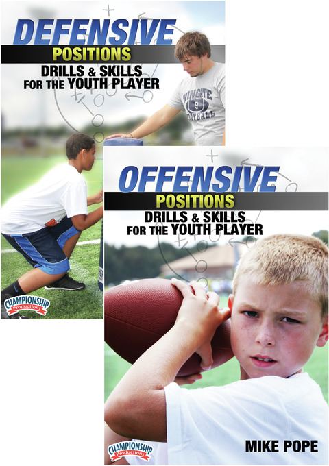 Mike Pope: Position Drills and Skills for Youth Football Set                                                                    